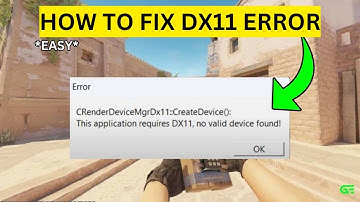 How To Fix DX11 Error in CS2(EASY)