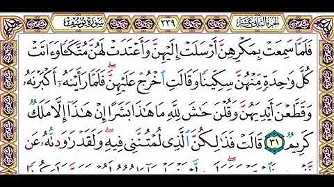 سورة يوسف مكتوبه القارئ رعد كردي