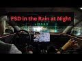 FSD 12.5.6.3 | Rainy Night Highway Drive
