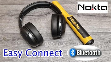 Nokta Accupoint connecting to any Bluetooth headphones (Easy) metal detecting
