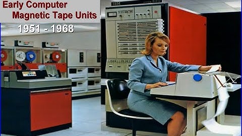 1951-1968 Early Computer Magnetic Tape Units-  History IBM, UNIVAC, RCA, AMPEX - Educational Video