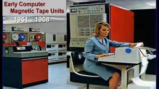 19511968 Early Computer Magnetic Tape Units  History IBM, UNIVAC, RCA, AMPEX  Educational Video