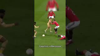 Casemiro vs barca 🔥🔥#barcelona #manchesterunited #casemiro #football #shorts