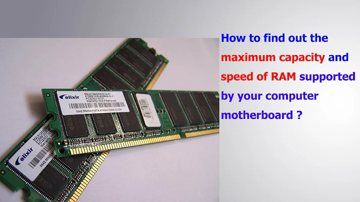 How to find out the maximum capacity and speed of RAM supported by your computer motherboard ?