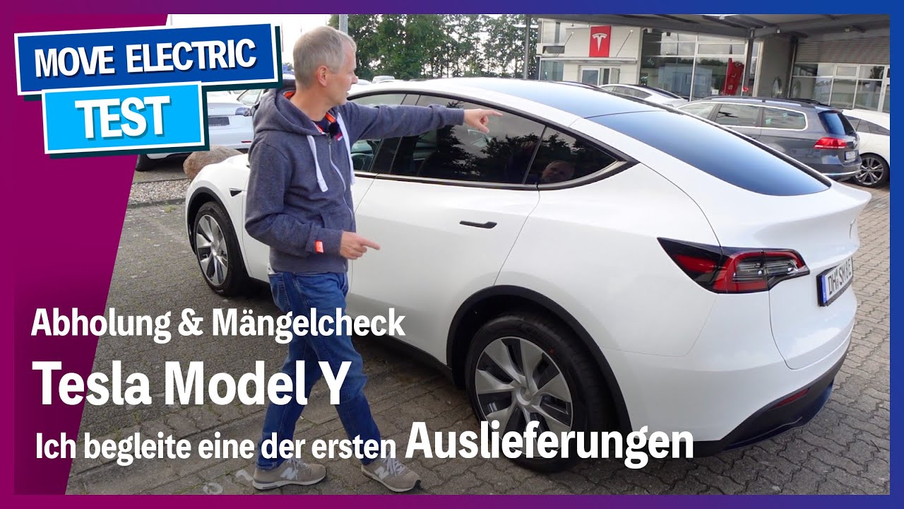 Tesla Model Y - pickup and defect check - a first german delivery