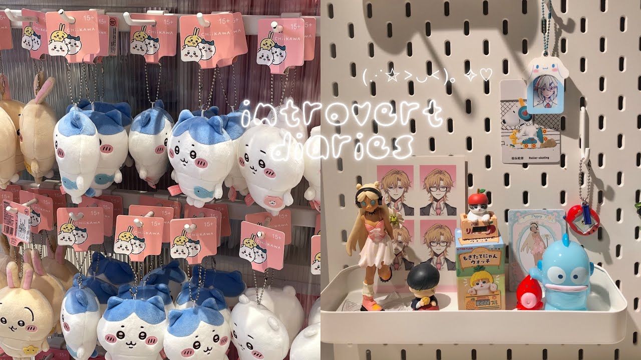 introvert diaries • desk tour, genshin minini pop up, kirby and the forgotten land, reading manga