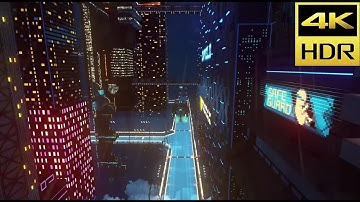 [4K HDR 60fps] Cloudpunk gameplay