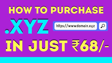 How To Purchase .XYZ Domain In Just ₹68/- Only  [Hindi] - Top-Level Domain - Teamtobe