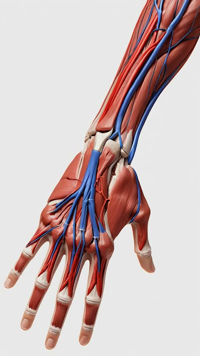 Hand and forearm 3D model.  #anatomy #medical #humananatomy #education #medicaleducation #hand