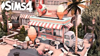 Ice Cream Truck & More | The sims 4 | Stop motion Speed build | Bubble Tea Shop & Clothing Store