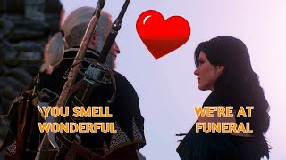 Geralt and Yennefer Funny Moments The Witcher 3 Wild Hunt