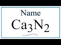 Calcium Nitride and Ionic Compounds