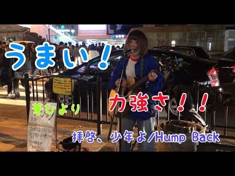 【20歳！激うま！】蒼ひよりが歌う！｢拝啓、少年よ｣ Hump Back  #大阪梅田路上ライブ #ストリートライブ 2019/11/21