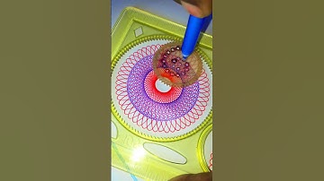 The Spirograph Art | Gulabi Sadi | #spirograph #shorts #Atik_official #art