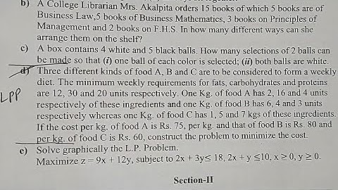 Q2 LLP GRAPHICALLY|Maths Paper Solution| 2024 Mumbai University IDOL|fy bcom maths sem1 NEP|Ark sir
