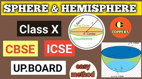 SPHERE, HEMISPHERE, SPHERICAL SHELL, Class 10, ICSE, CBSE, UP.BOARD by eToppers.Maths by Azeem sir