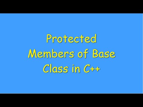 Video: Kaip saugomi bazinės klasės nariai?