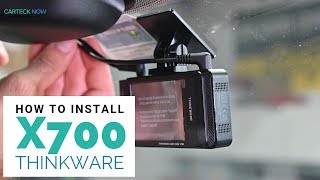 How to Install: Thinkware X700 Dash Cam with LCD Touchscreen