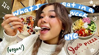 EVERYTHING I eat in a week🍰 (vegan in NYC) + recipes!!