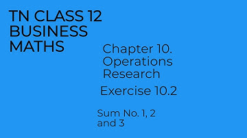 #12BM #Chapter10 #operationsResearch #Samacheer #WhatistheAssignmentProblem? #Givemathematicalformof