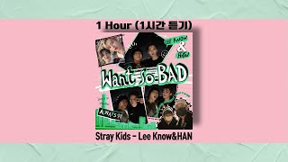 [Stray Kids 리노&한] Want so BAD 1 HOUR(1시간 듣기) | SKZ-RECORD(슼즈 레코드)
