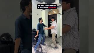 Bhai Agya oye😂| When Bestie Returns From Long Holiday | #officelife #officefun #short #funnyshorts