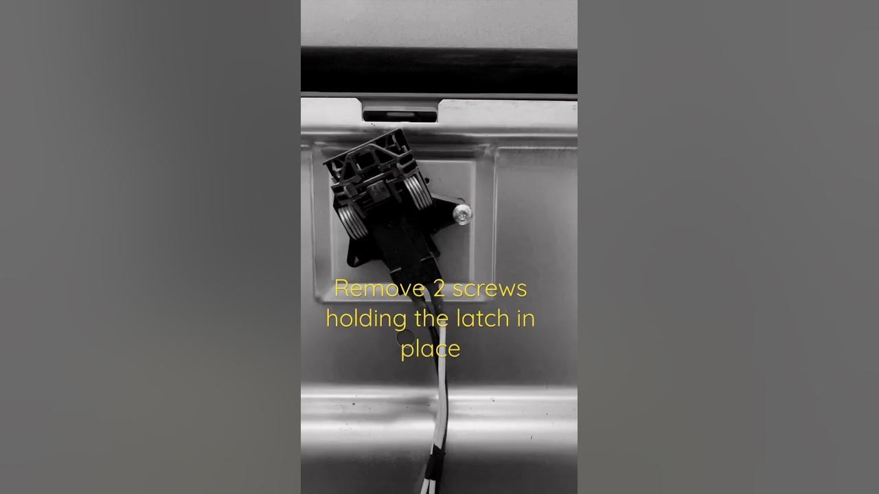 Install DISHWASHER door latch YouTube