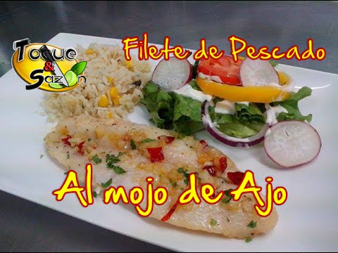 Filete de Pescado al mojo de Ajo 