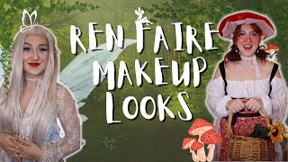 Ren Faire Makeup looks | Trying fairy makeup ‍♀ ✨Ren Faire makeup, cottage core, fairy core✨