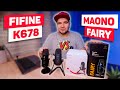 🔥Fifine K678 vs Maono Fairy AU-903 🔥! Лучший USB микрофон с Алиэкспресс? Обзор, тест и сравнение!