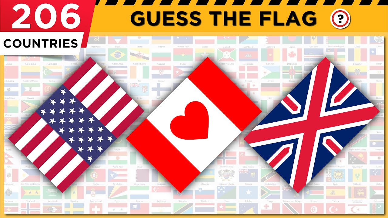 🚩 World Flags Quiz (Identify All 206 Country Flags) 🌎 Test Your ...