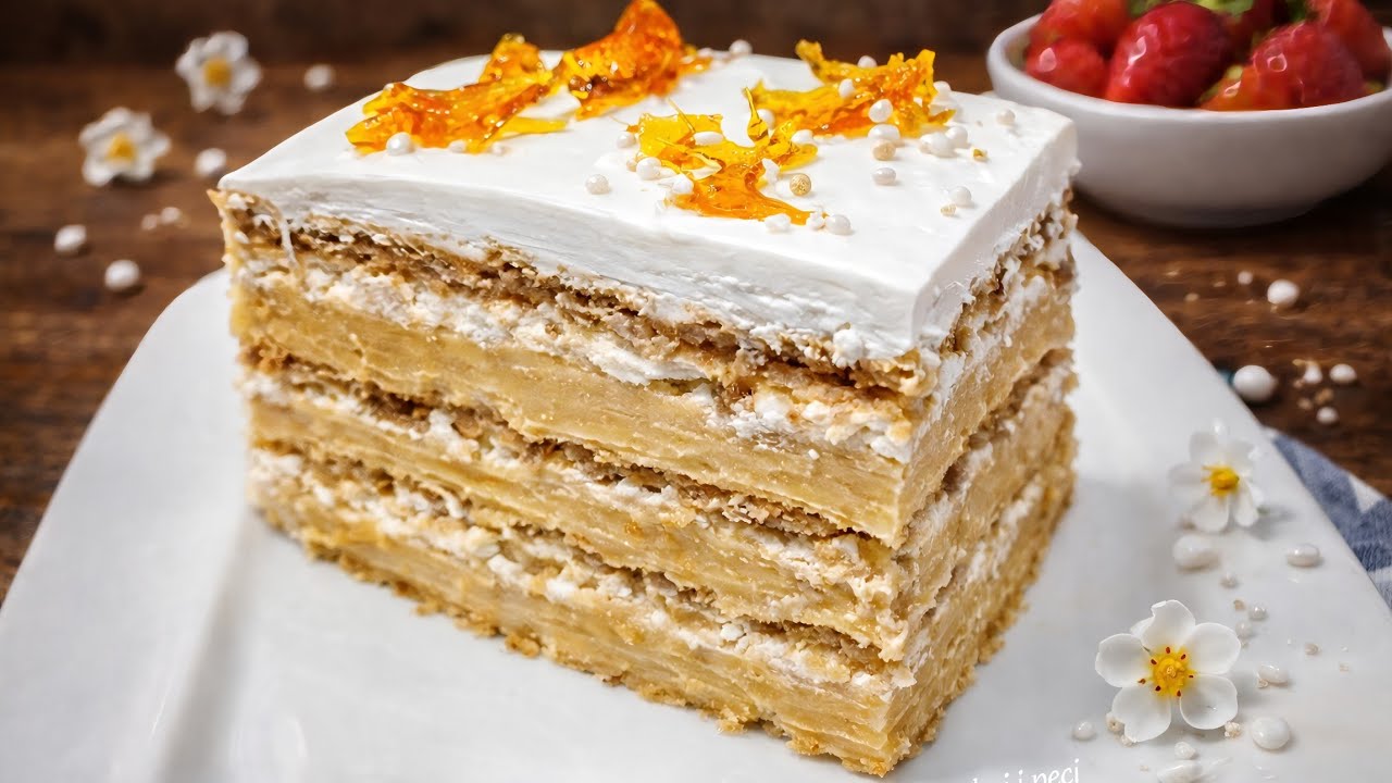 Торт без выпечки, который я часто делаю 📍вкусный торт Шехерзада