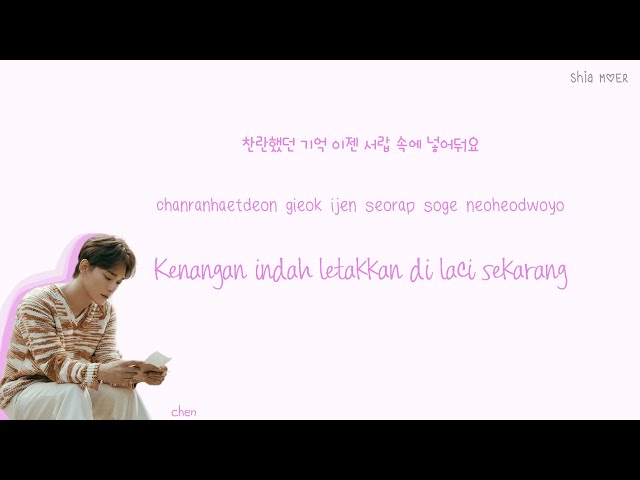 CHEN (첸) Reminisce [Han/Rom/Ina] Color Coded Lyrics Lirik Terjemahan Indonesia class=