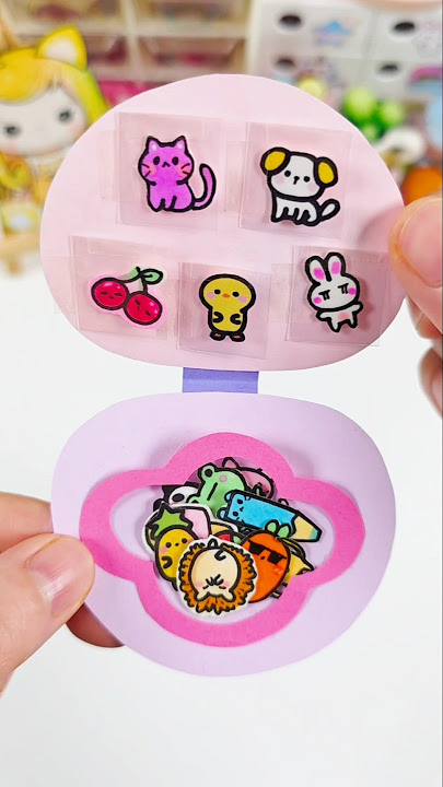 쪼꼬미 귀염둥이! 스티커집 만들기★ #stickers  #shorts #diy #paperdolls  #paperdiy  #종이놀이 #craft