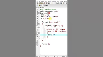C++ pattern code. Pattern Programs Tutorial: Part 5 - Character patterns