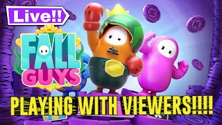 LIVE Fall Guys NEW UPDATE Leaderboard Custom Shows with Viewers!!! PiggyBack Fun!