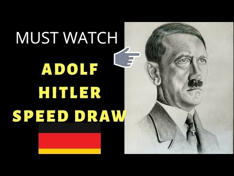 ADOLF HITLER Pencil sketch Speed Draw |  Wie zeichnet man ADOLF HITLER
