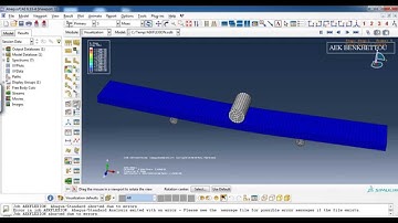 3 POINTS BENDING USING ABAQUS CAE