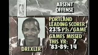 NBA 1990 02 23 Chicago Bulls vs Portland Trail Blazers
