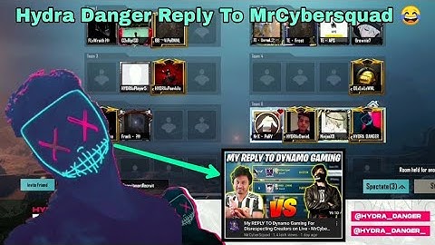 Hydra Danger Reply To MrCybersquad 😂