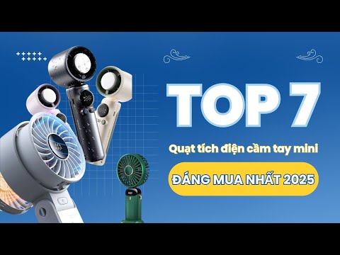 Quạt tích điện cầm tay mini tiện lợi cho mùa hè năm 2026