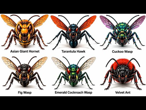 Every Type of Wasp Explained in 7 Minutes 🐝