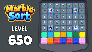Marble Sort level 650 walkthrough solution 