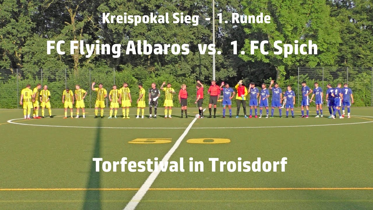 Fussball Kreispokal Sieg FC Flying Albatros  vs.  1. FC Spich