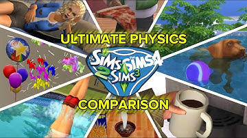 Ultimate Physics Comparison - Sims 2 vs Sims 3 vs Sims 4