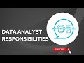 Data Analyst Key Responsibilities | Data Vidhyalaya #datanalytics #dataanalytics