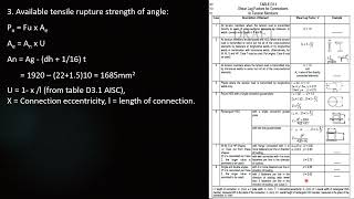 L Angle Tension Member Design Angle Connection Design Aisc Civilions Learning Library