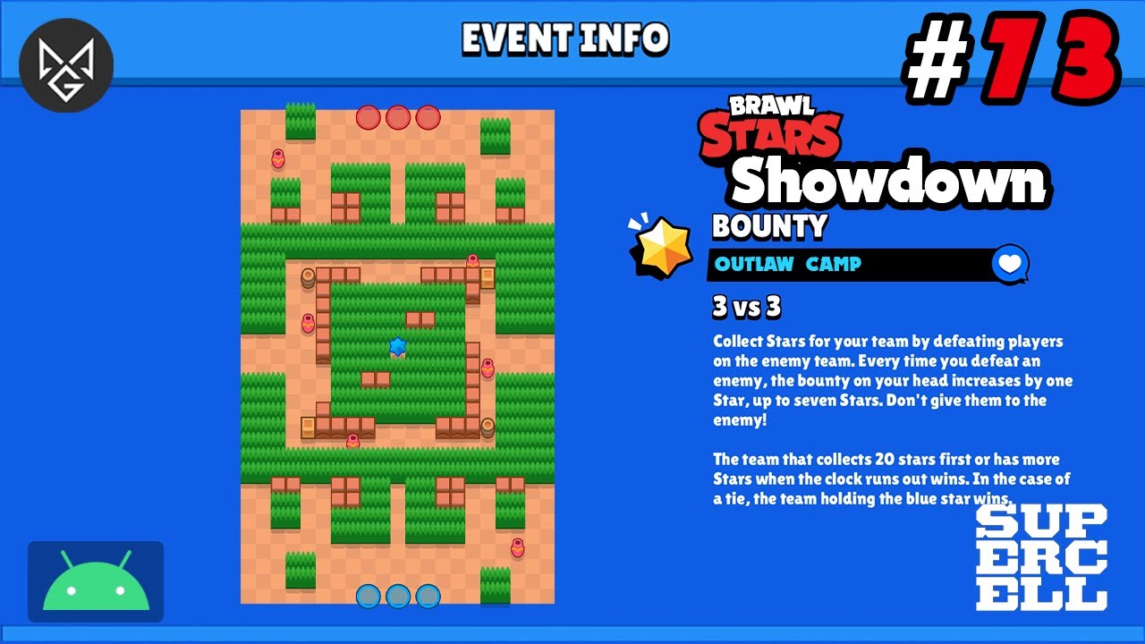 73 Brawl Stars | Bounty - Outlaw Camp | Android Gameplay - 73 | Micromojang | 