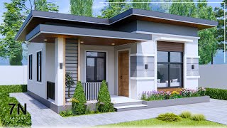 7.20 x 7.20 Meter Small House plan | Beautiful small house 2Bedroom