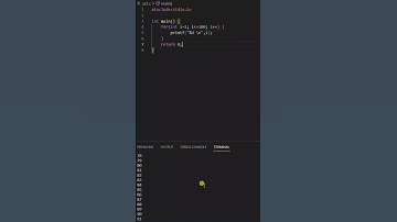 Print numbers from 1 to 100 in C | #shorts #coding #clanguage